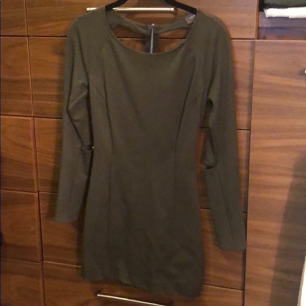 Sena NYC dress in olive green. Never worn